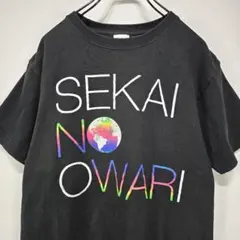 SEKAI NO OWARI　半袖　Tシャツ　M　ビッグプリント　バンド　古着