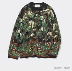 GU × beautiful people グラフィックニットプルオーバー