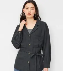 GU オープンカラー ダブルポケットシャツ(長袖)、