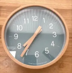 Madu 木製壁掛け時計 青 直径約30cm