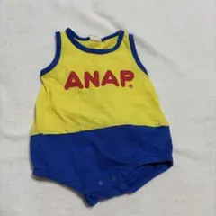 ANAP ノースリーブ ロンパース イエロー ブルーのサムネイル