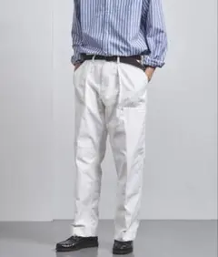ユナイテッドアローズ ファティーグパンツ バックサテン ベイカーパンツ ホワイトのサムネイル