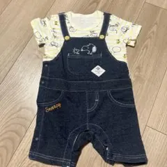スヌーピー デニムオーバーオール 70-80cm