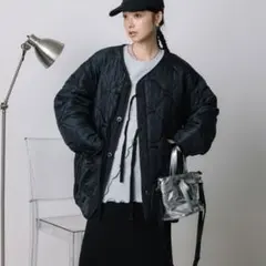 FREAK'S STORE キルティングミリタリーコート リボン