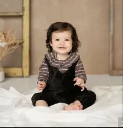 &mignon 長袖コーデュロイ カバーオール 70バースデイ