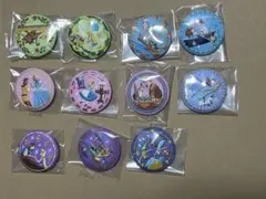 ディズニー　刺繍　缶バッジ　11種