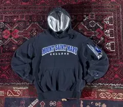 s*w様 champion ヘビーウェイト カレッジロゴ パーカー ブラック S