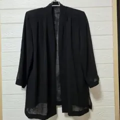 ブラック シースルー 羽織もの 7分丈 Fサイズ