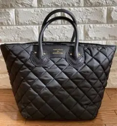 YOUNG＆OLSEN キルティングバッグ トートバッグ　黒