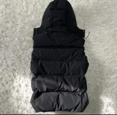 ポロラルフローレン ビッグポニー刺繍 ダウンベスト 黒 フード着脱