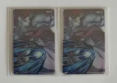 【匿名配送】鬼滅の刃 KV レイヤードクリアカードセット2点 猗窩座