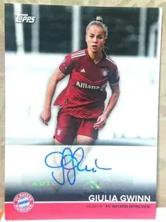 バイエルン ジュリア グヴィン topps auto サイン カード 直筆 fc