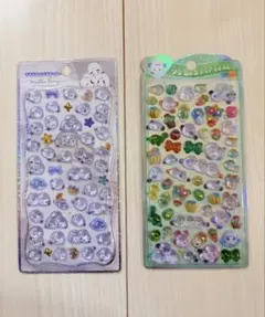 うるちゅるポップ　立体　鳥　ことり　シマエナガ　2種類セット