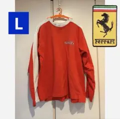 希少 フェラーリ Ferrari 長袖 カットソー プルオーバー Lサイズのサムネイル
