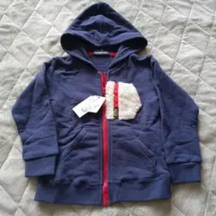 新品☆110㎝　ポケット付き パーカー　ジッパー