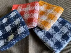 【タオル生地】ハンカチ　４点セット