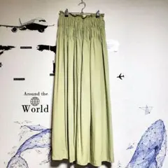 【used】NOAHL ギャザー ロングスカート Free(M)