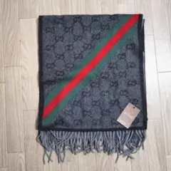 新品 GUCCI アルパカ GG柄 イタリア製 マフラー メンズ レディース