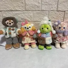 ダッフィー　シークレットオブスノーウィーデイ　ぬいぐるみバッジ　ぬいば