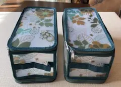 新品⭐︎ファスナー収納ボックス持ち手付き2個セットのサムネイル