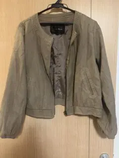 Crease Blaze ベージュ ボンバージャケット