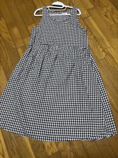 Samansa Mos2 サマンサモスモスノースリーブチェックワンピースツハル