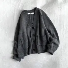 【ほぼ未使用✨】FRAMeWORK ウールカシミヤ Vネックショートカーディガン