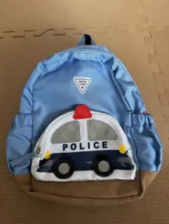 リュック　男の子　パトカー　水色　通園　登園　保育園　ポリスカー リュック