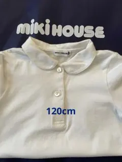 MIKI HOUSE 天竺素材の半袖ブラウス120cm
