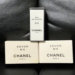 【未使用】シャネル N°5 サヴォン2個 ＆ ミニ香水 セット 石鹸