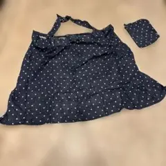 ネイビー 星柄 授乳ケープ 収納ポーチ付き