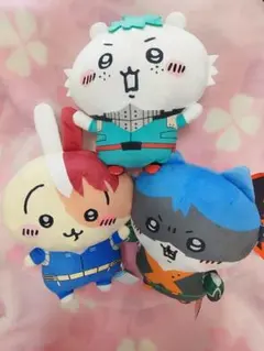 僕のヒーローアカデミア　ちいかわ　コラボ　ぬいぐるみ　3点セット