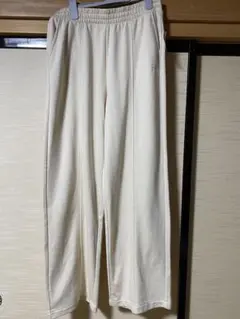 GAPロゴ フロントシームワイドスウェットパンツ