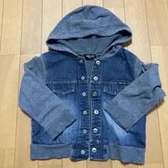 COMME CA ISM フード付きデニムジャケット 100cm
