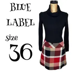 BLUE LABEL ブルーレーベルクレストブリッジ ワンピース チェック