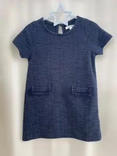 B:MING by BEAMS　ツイード風ワンピース ベレー帽セット　100のサムネイル