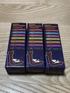 PEANUTS スヌーピー アンディー ラインストーンつきホテルキーホルダー3個