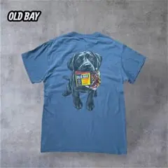 OLD BAY × My Maryland Dog バックプリントT ブルーM