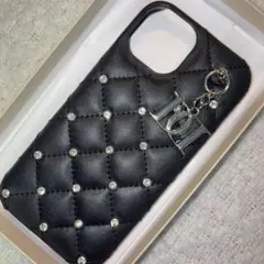 Darich キルティングビジューDDチャームiPhoneケース サイズ14
