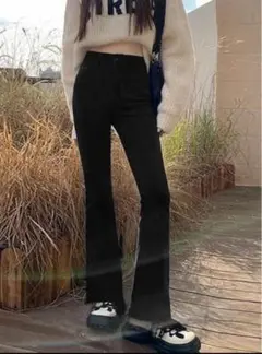 GRL ストレッチフレアパンツ[cu34]