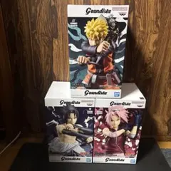 NARUTO フィギュアセット うずまきナルト　うちはサスケ　春野サクラ