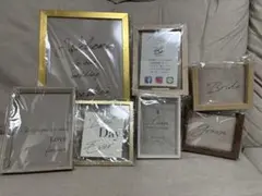 ウェディング用フォトフレームセット 7点
