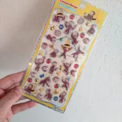 ハ*丼様 おさるのジョージ　プチドロップステッカー