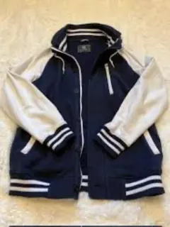 BEAMS HEART フード付きジャンパー Lネイビー