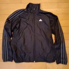 adidas ブラック ジップアップジャケット S