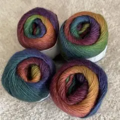 グラデーションウール　シックなマルチカラー