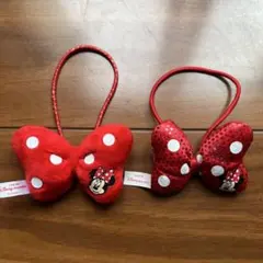 ディズニーリゾート　ミニー　リボン　ヘアゴム