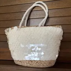 【未使用に近い】ZARA スパンコール／2wayショルダーバッグ斜め掛け可能のサムネイル