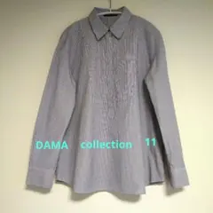 美品 DAMA collection ストライプ長袖 ブラウス 11のサムネイル