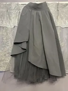 GRL チュールドッキングフレアスカート